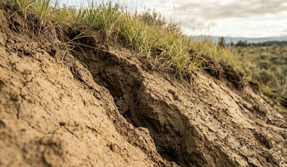 Steep sloped land in Washington requiring expensive site preparation for building